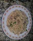 Dedales con lomito a la crema