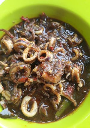Foto resep Cumi masak hitam