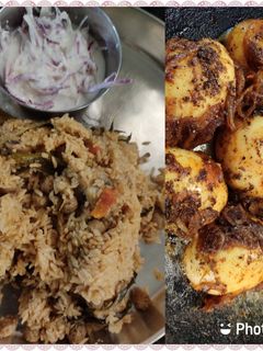 மஷ்ரூம் பிரியாணி& முட்டை பெப்பர் மசாலா செய்முறை முக்கிய புகைப்படம்
