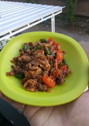 Foto resep Tumis pedas ikan asin peda