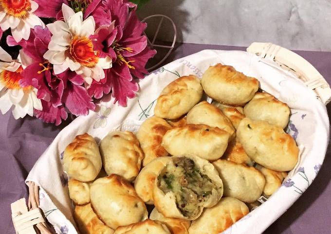 Мини-пирожки с картофелем и грибами