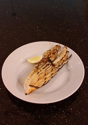 A picture of Grilled Napa Cabbage Wedges.