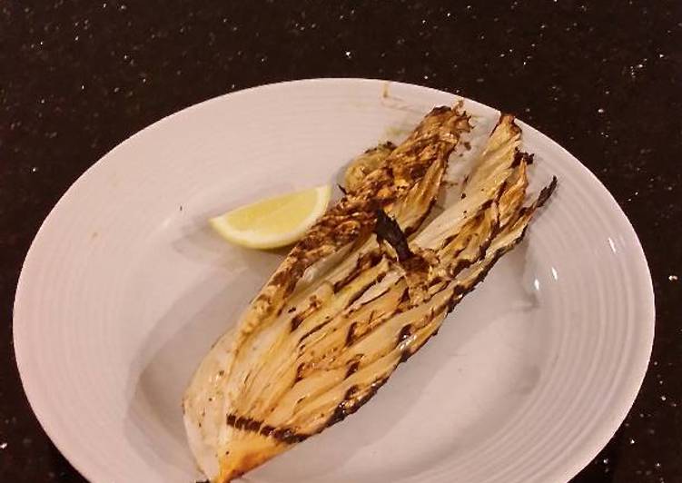 Steps to Prepare Quick Grilled Napa Cabbage Wedges