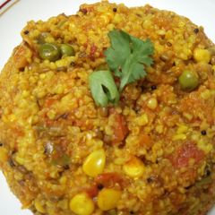 A picture of Quinoa and Broken Wheat porridge.