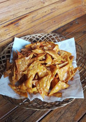 Foto resep Keripik Pedas Kulit Pangsit