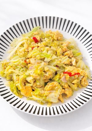 Foto resep Tumis Sawi Putih & Orak Arik Telur