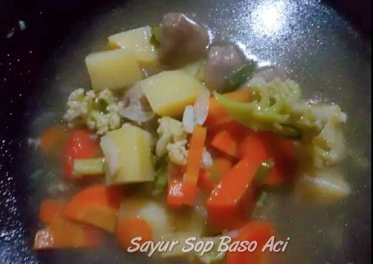 Anti Ribet, Bikin Sayur Sop Baso Aci Enak Terbaru