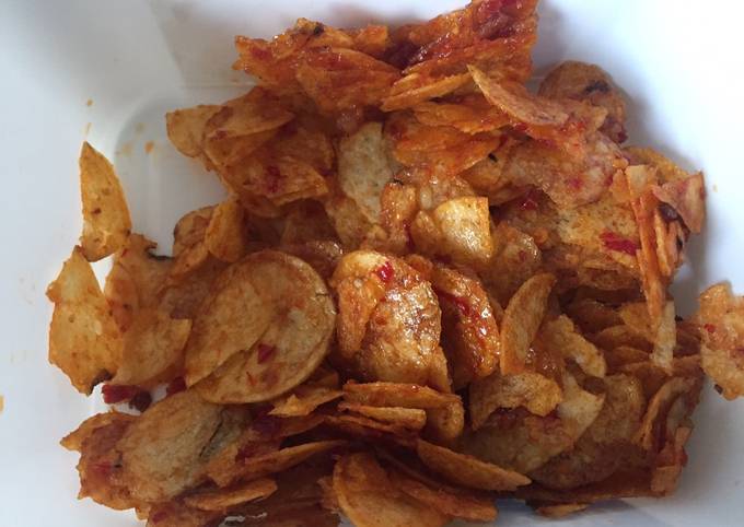 Resep Keripik balado chips Lay’s praktis yang Bikin Ngiler