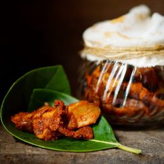 A picture of Sun-dried Mango Pickle [ Ada manga Achar].