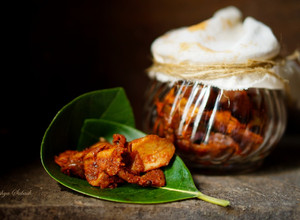A picture of Sun-dried Mango Pickle [ Ada manga Achar].