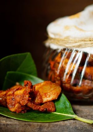 A picture of Sun-dried Mango Pickle [ Ada manga Achar].