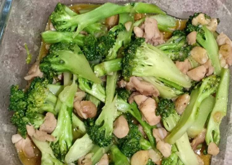 Resep Ca brokoli ayam Lezat