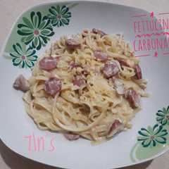 รูปของ Fettucini Carbonara Simple