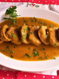 Una foto de Solomillo de cerdo en salsa de vino