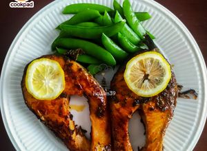 Gambar Ikan Salmon Bakar Simple