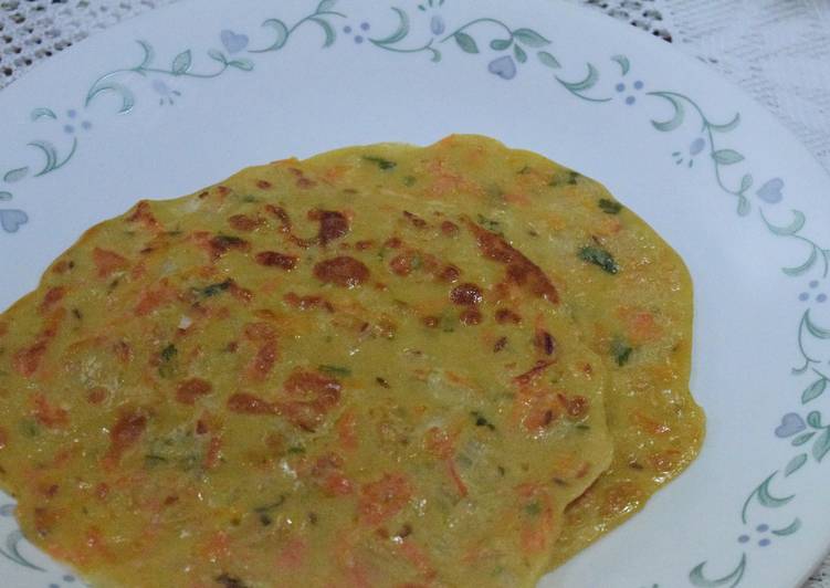 #:week1 of 5 Wheat dosa with egg &amp; veggies