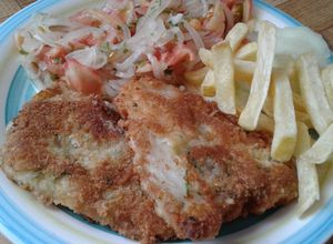 Una foto de Filetes de panga apanados (pangasius)
