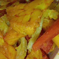 A picture of Instant Cauliflower and Carrot Pickle.