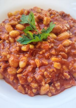 Mexikói chilis bab recept fotója
