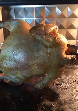 A picture of California Farm Air Fryer Garlic Lemon Cornish Rock Hen Dinner.