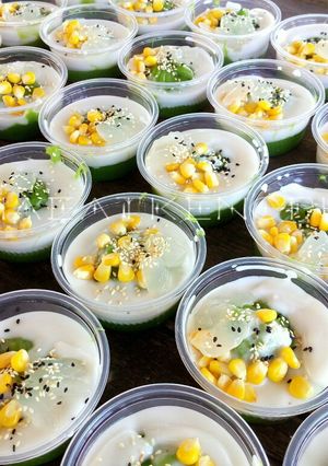 รูปของ เปียกปูนใบเตยกะทิสด(ทรงเครื่อง)