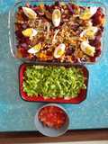 Rica fresca. Ensalada veraniega🍎🧄🥕🌽🫛🥬🍲