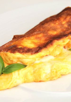 Habkönnyű sajtos omlett recept fotója