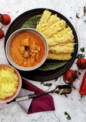 A picture of Malaysian Creamy Chicken Curry.