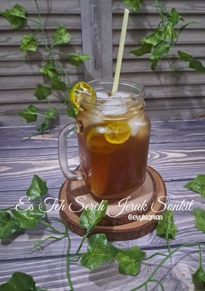 Foto resep Es Teh Sereh Jeruk Sunkist
