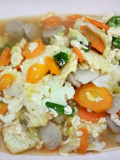 Foto resep Capcay kuah sayur baso