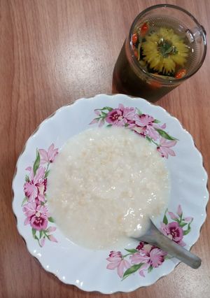 รูปของ โจ๊กข้าวโอ๊ต.รสละมุน.😋