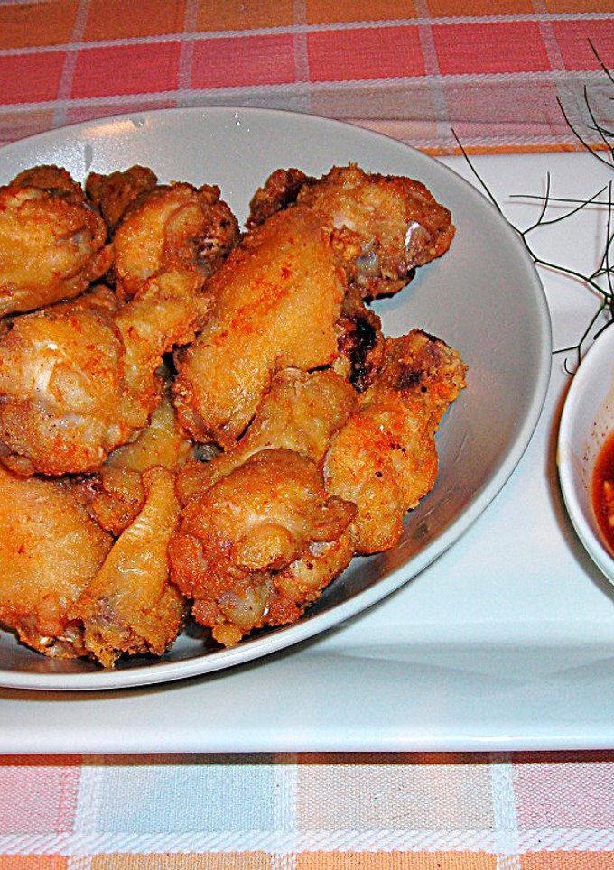 Una foto de Alitas de pollo con salsa agridulce
