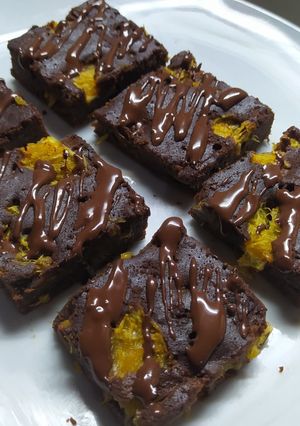 Una foto de Brownie de Crema  y Naranja