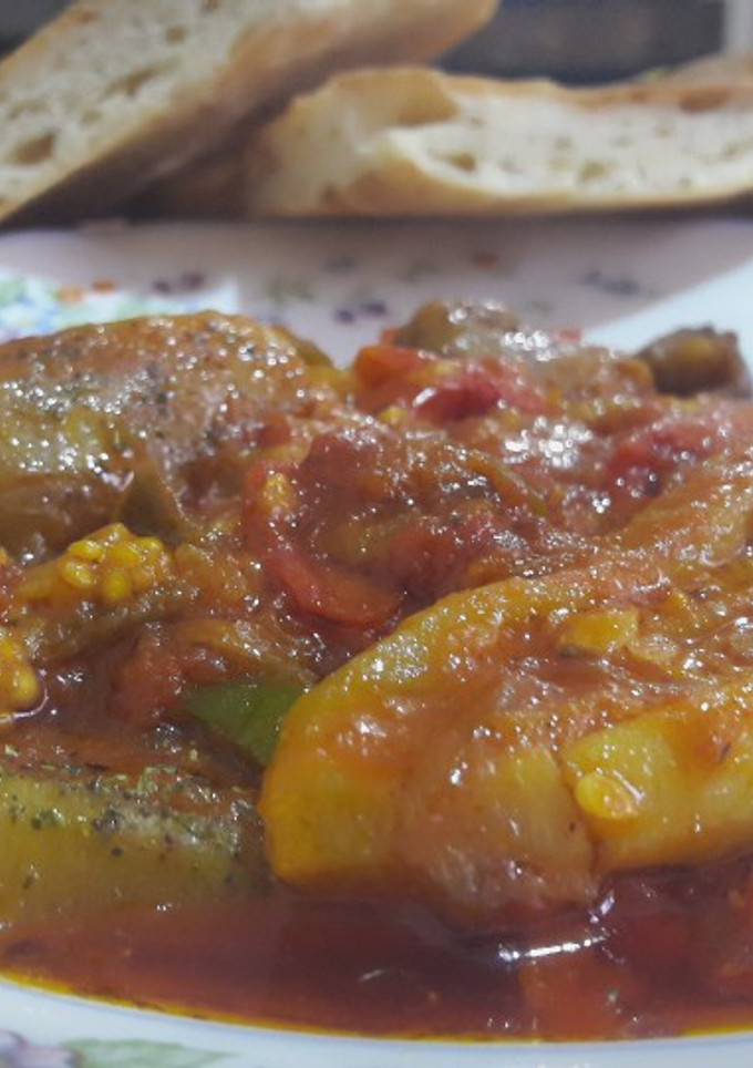 عکسی از دستور بادمجون گوجه