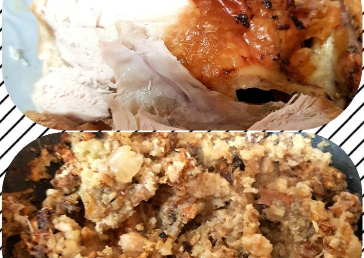 My Chicken And Tasty Stuffing. 😁