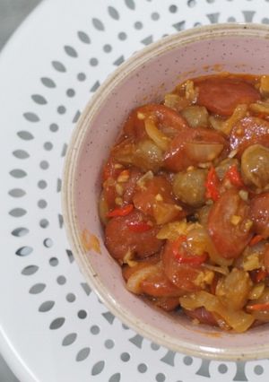 Foto resep Basis Pedas Asam Manis Nano Nano (Bakso Sosis)