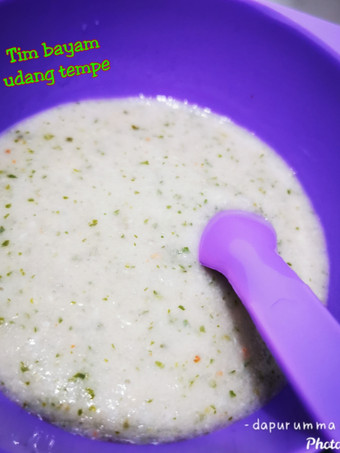 Resep Tim bayam udang tempe (mpasi 6mo) &lt;64&gt; Istimewa