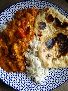 Vöröslencsés csirke curry recept fotója