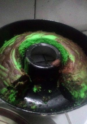 Foto resep Bolu kukus pandan coklat