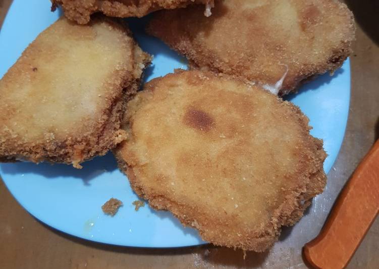 Libritos de lomo con jamón dulce y queso