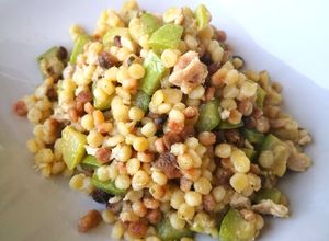 Foto di Fregola tonno e zucchine