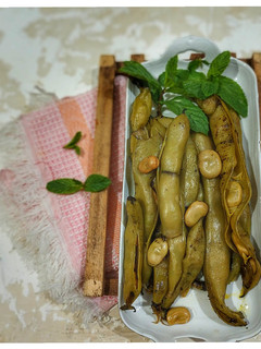 عکسی از دستور باقالی پخته با غلاف