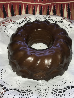 Una foto de Bizcocho de dátiles y calabaza