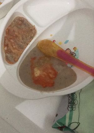 Foto resep MpAsi 7 bln - Bubur tim beras merah wangi dan gurih