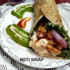 A picture of Chicken Roti Wrap.