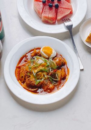 Hình của món Tokbokki Bò Phomai.