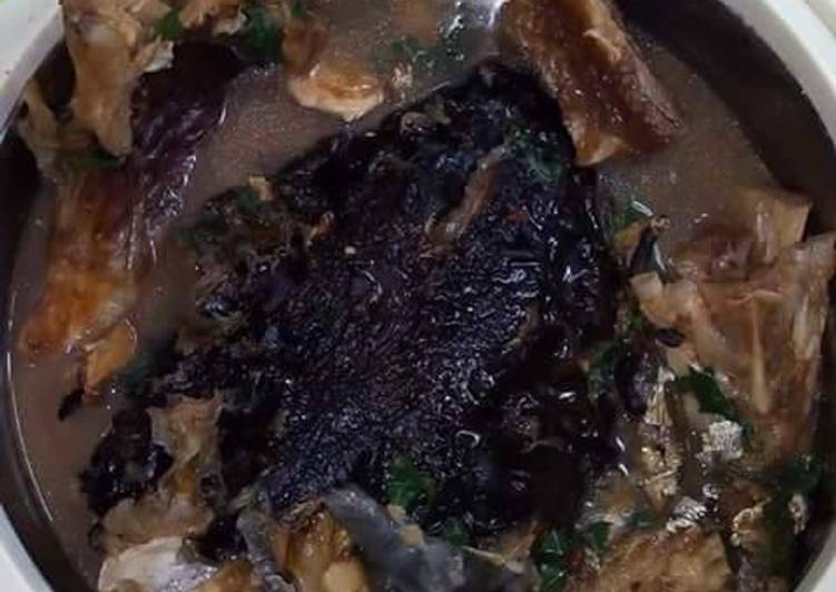 Dry fish pepper soup