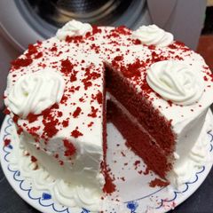 A picture of #bakingchallege RED VELVET CAKE.