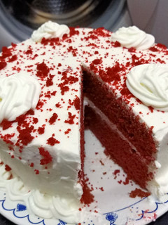 A picture of #bakingchallege RED VELVET CAKE.