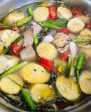 Cá Ồ Kho Chuối Cau